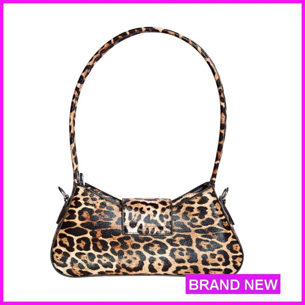 Leopard Print Crossbody Bag Mini Purse Adjustable Strap Lightweight Everyday